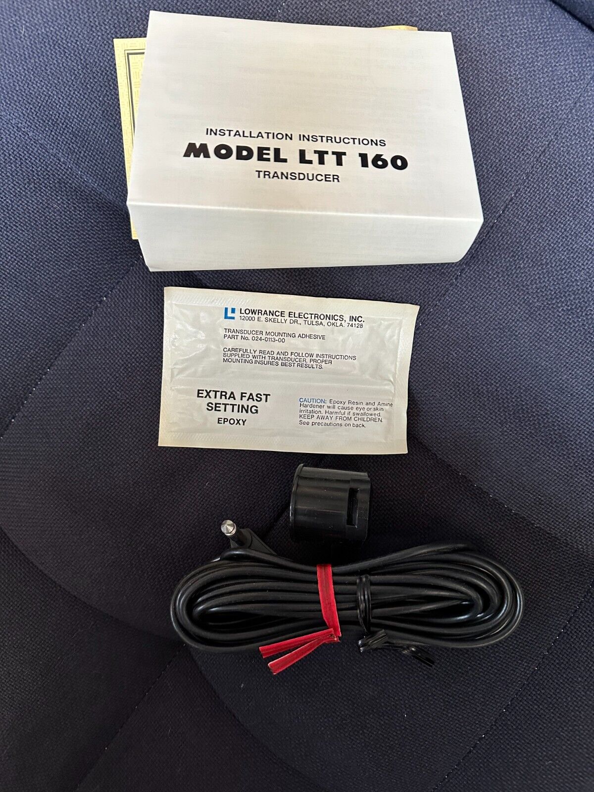 LOWRANCE LTT - 160 TRANSDUCER Plastic Shoot - Thru Hull or Trolling Motor Mount