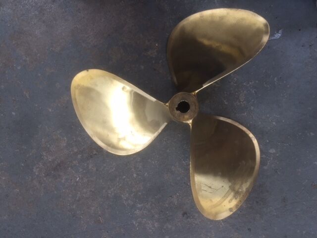 Brass Propeller, 3 Blade, 24 X 26 LH, 1-1/2" Taper, 318125 Michigan Wheel