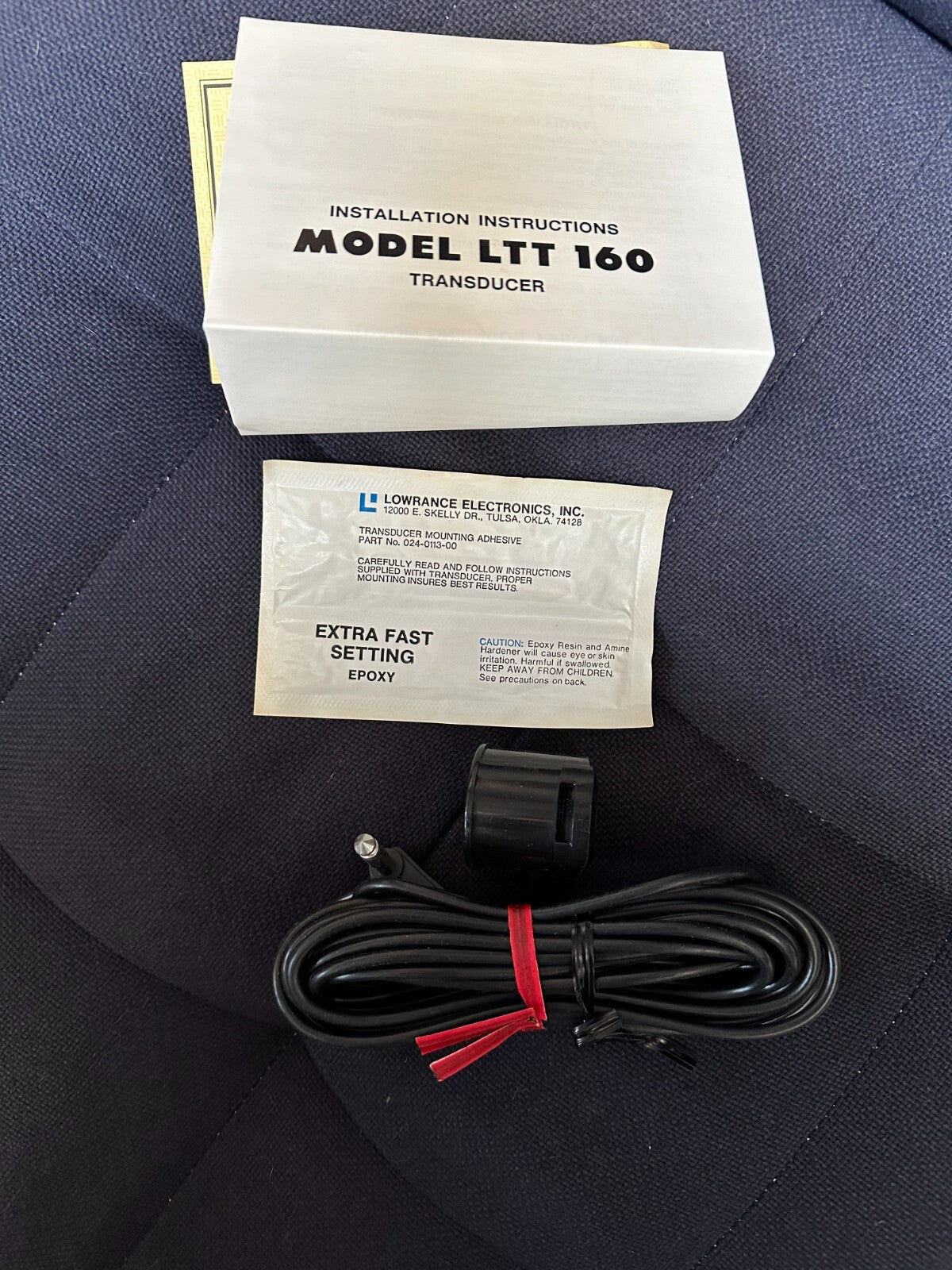 LOWRANCE LTT - 160 TRANSDUCER Plastic Shoot - Thru Hull or Trolling Motor Mount