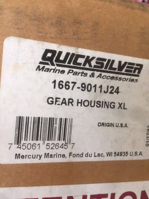 1667-9011J24, 9011J24 QUICKSILVER GEAR HOUSING XL, LOWER UNIT