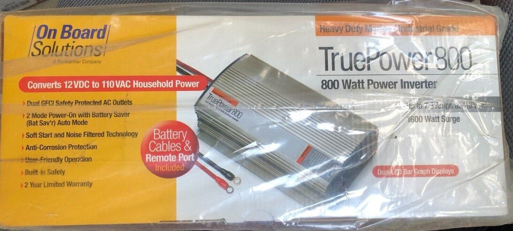 TRUEPOWER 800 WATT POWER INVERTER CONVERTS 12VDC TP 110VAC HOUSEHOLD POWER