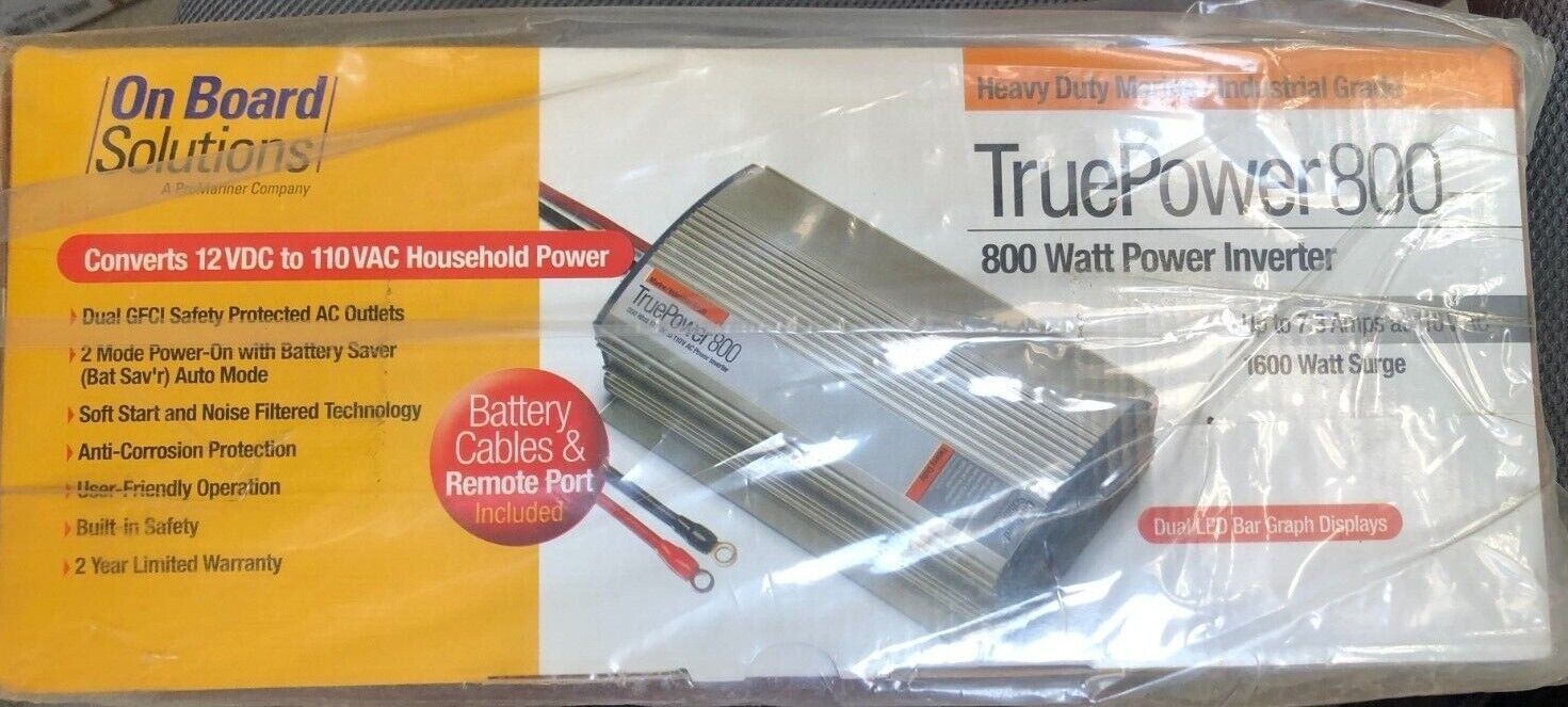 TRUEPOWER 800 WATT POWER INVERTER CONVERTS 12VDC TP 110VAC HOUSEHOLD POWER
