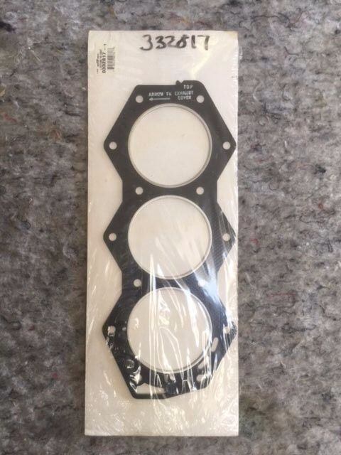 New 332817, 0332817 OEM Evinrude Johnson Low Octane Head Gasket