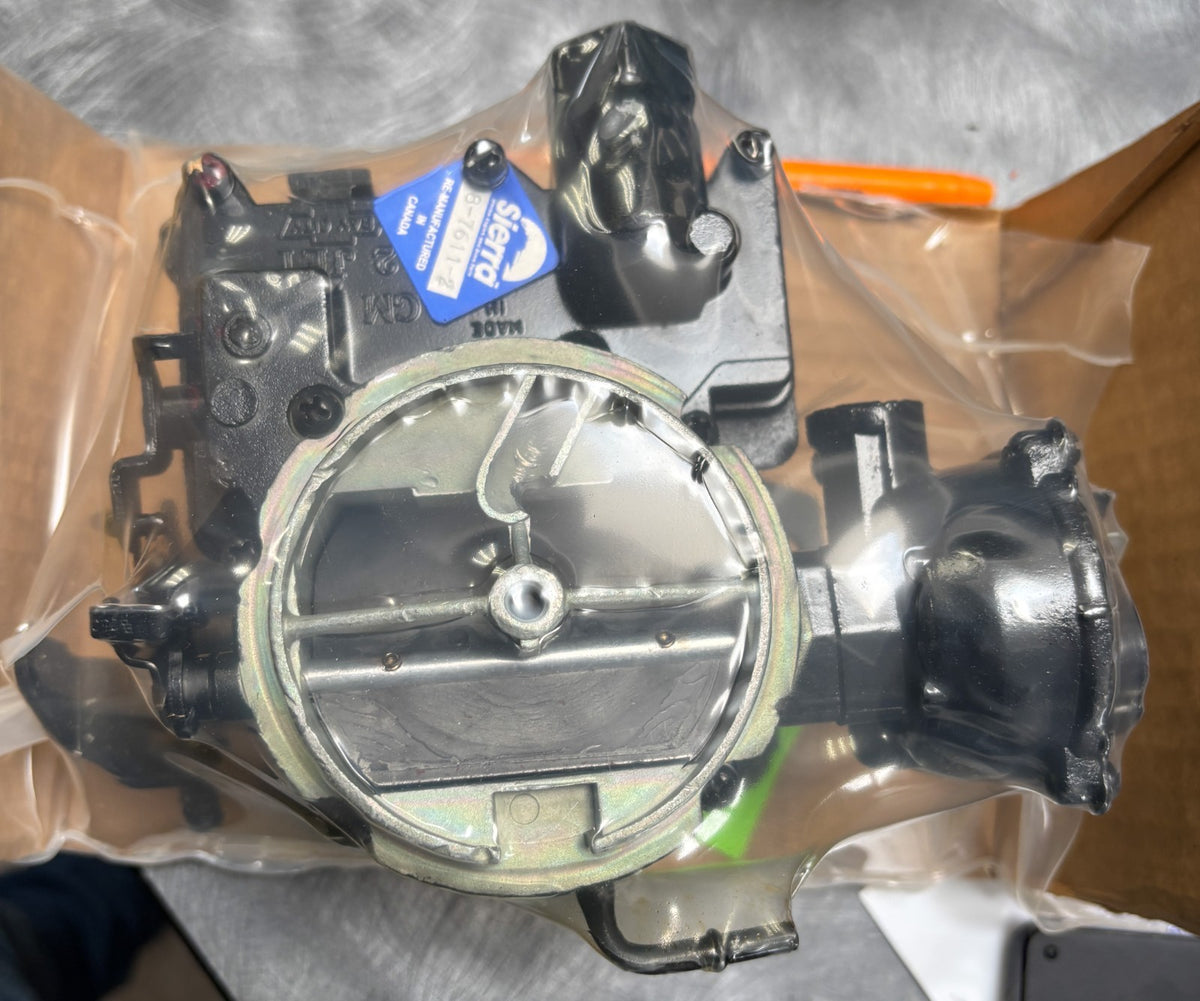 Marine carburetor 2 BBL rochester replaces Sierra part # 18-7611-2 5.0 and 5.7
