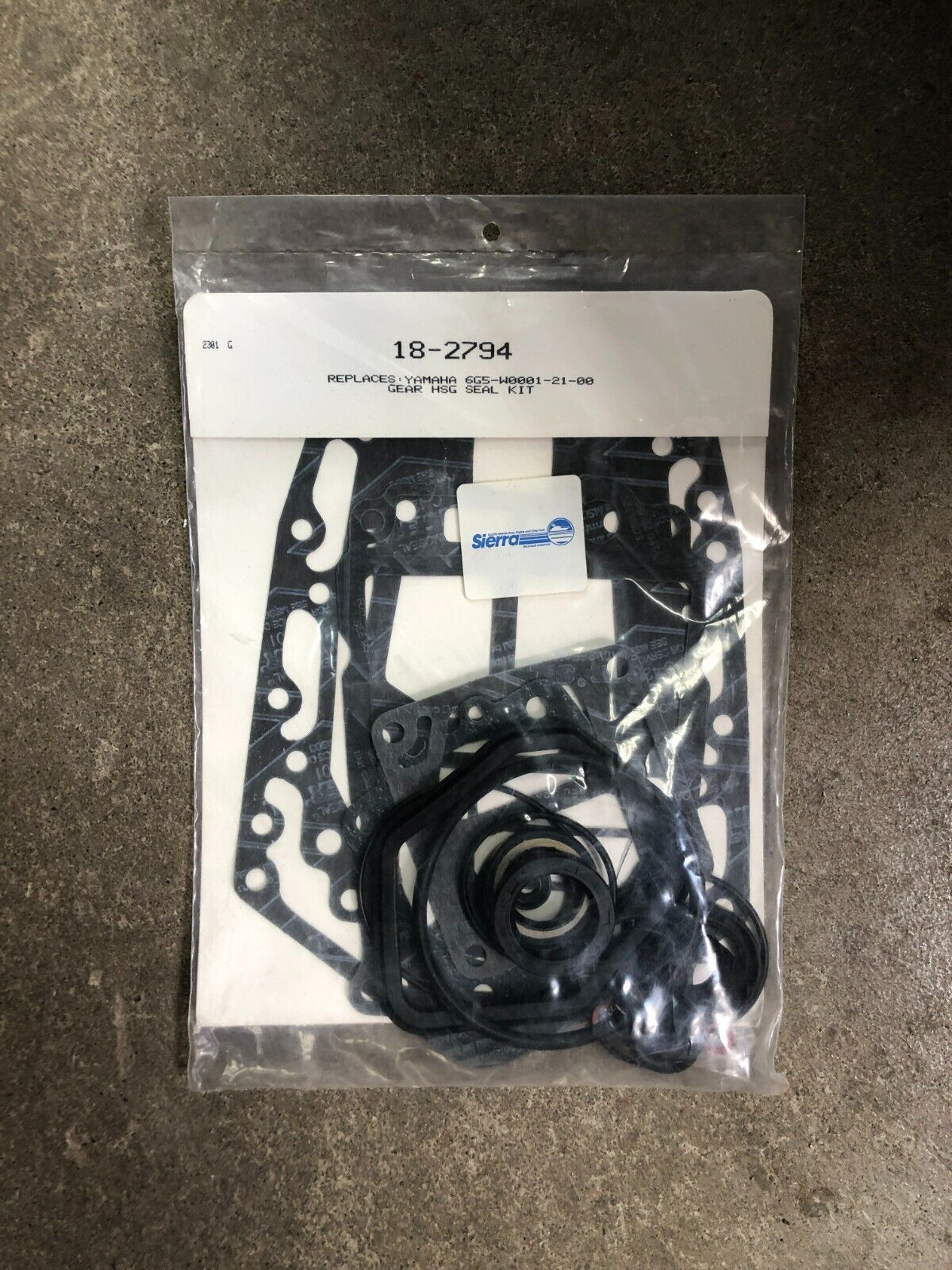18-2794 SIERRA GEAR HOUSING SEAL KIT FOR YAMAHA 6G5-W0001-21-00