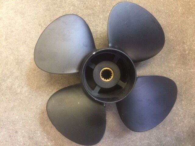 New 5008225 4 Blade Evinrude Aluminum Propeller, 11 X 7