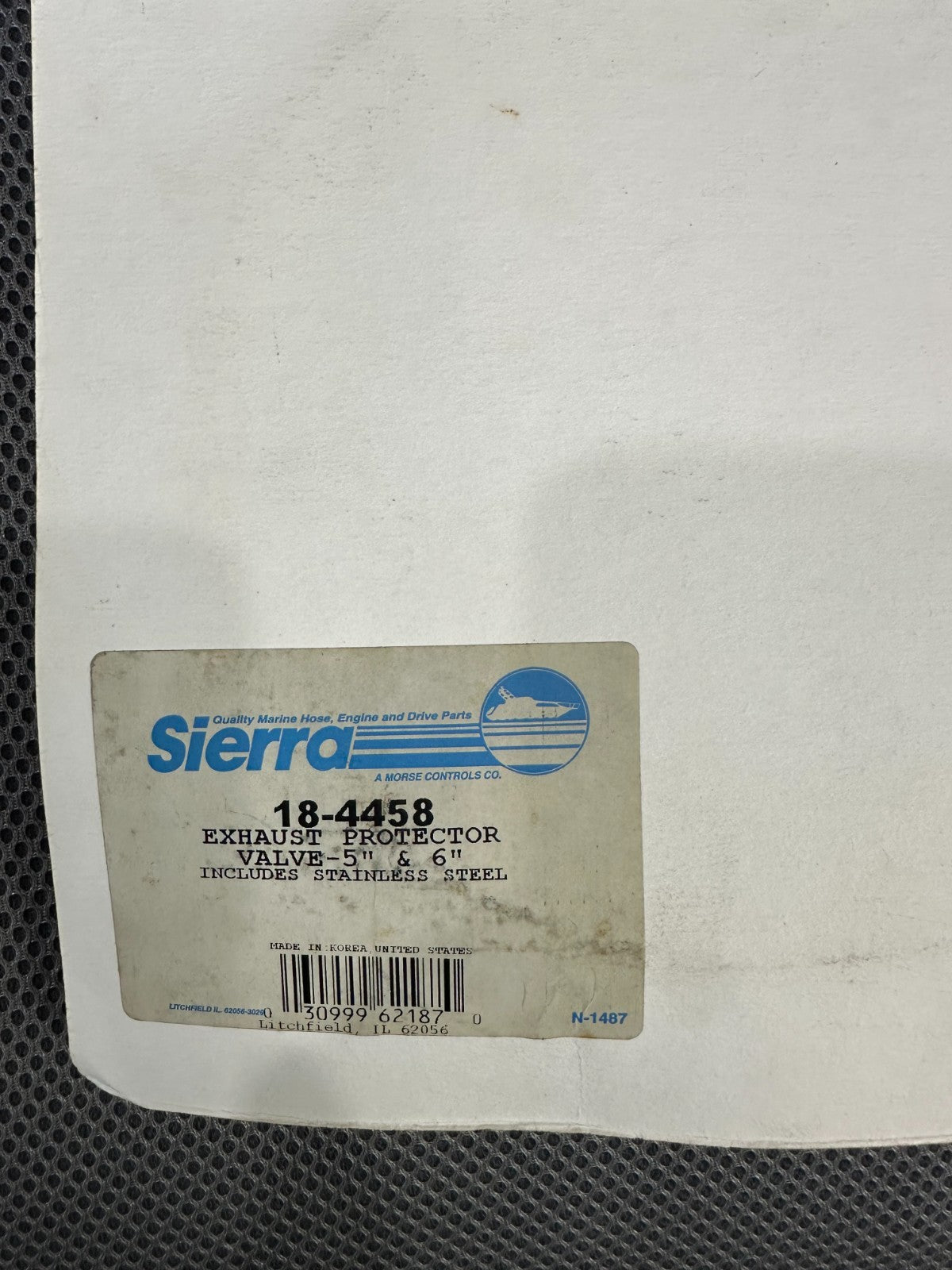 18-4458 SIERRA 5" & 6" EXHAUST PROTECTOR VALVE