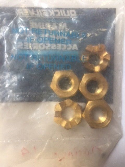 New OEM 11-84087M Quicksilver, Mercury Propeller, Prop Nuts - 5 Nuts in Package