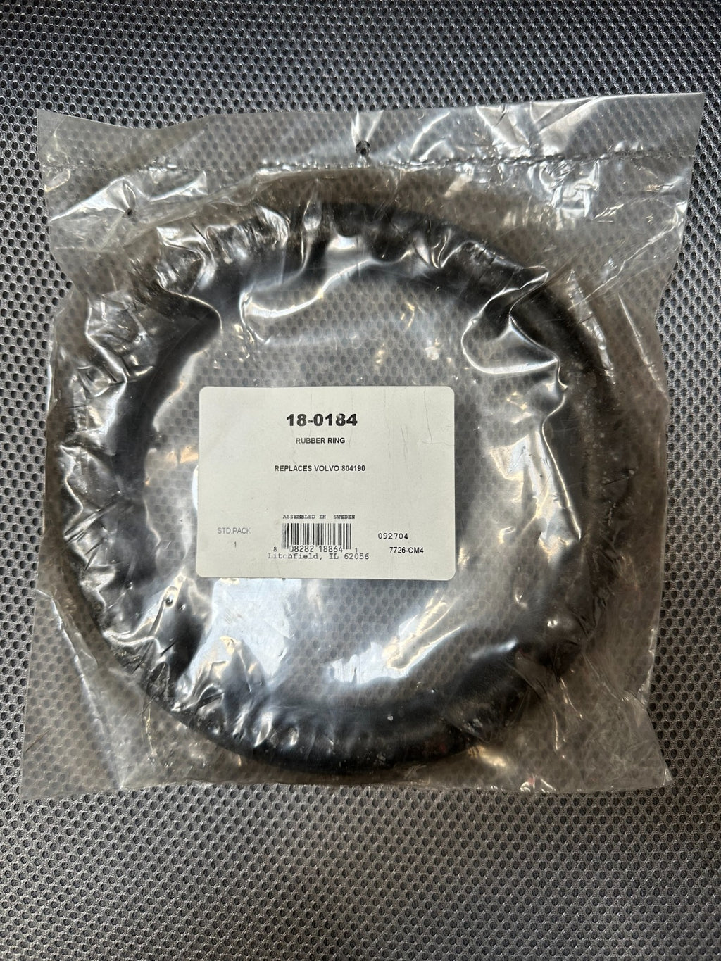 18-0184 SIERRA RUBBER RING, REPLACES VOLVO 804190