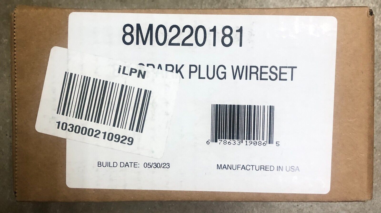 8M0220181 MERCRUISER SPARK PLUG WIRE SET - NEW OEM  - IN STOCK - SHIPS SAME DAY!
