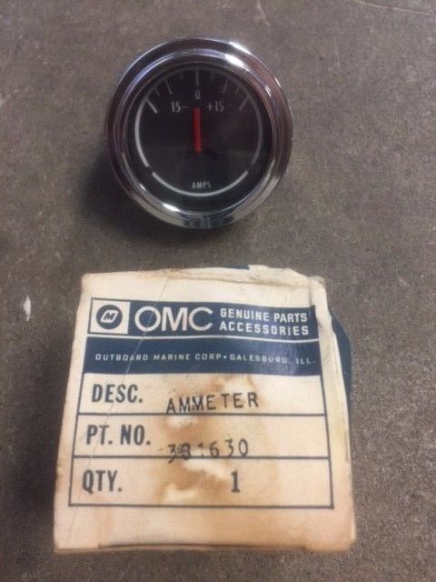 New 381630, 0381630 OEM OMC, Johnson, Evinrude Ammeter Assembly
