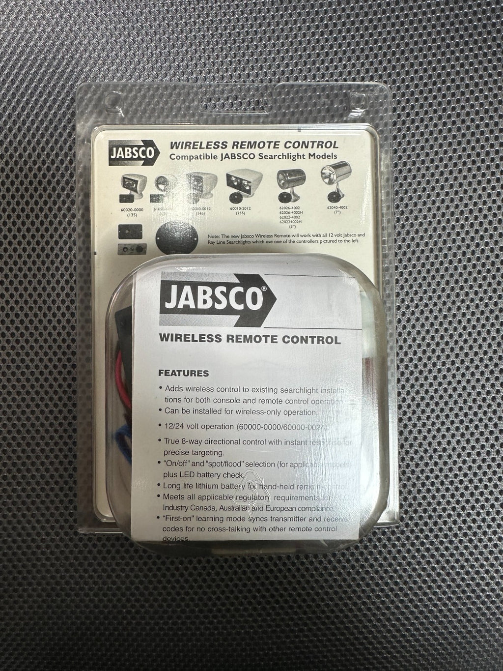 JABSCO WIRELESS REMOTE CONTROL 12VDC