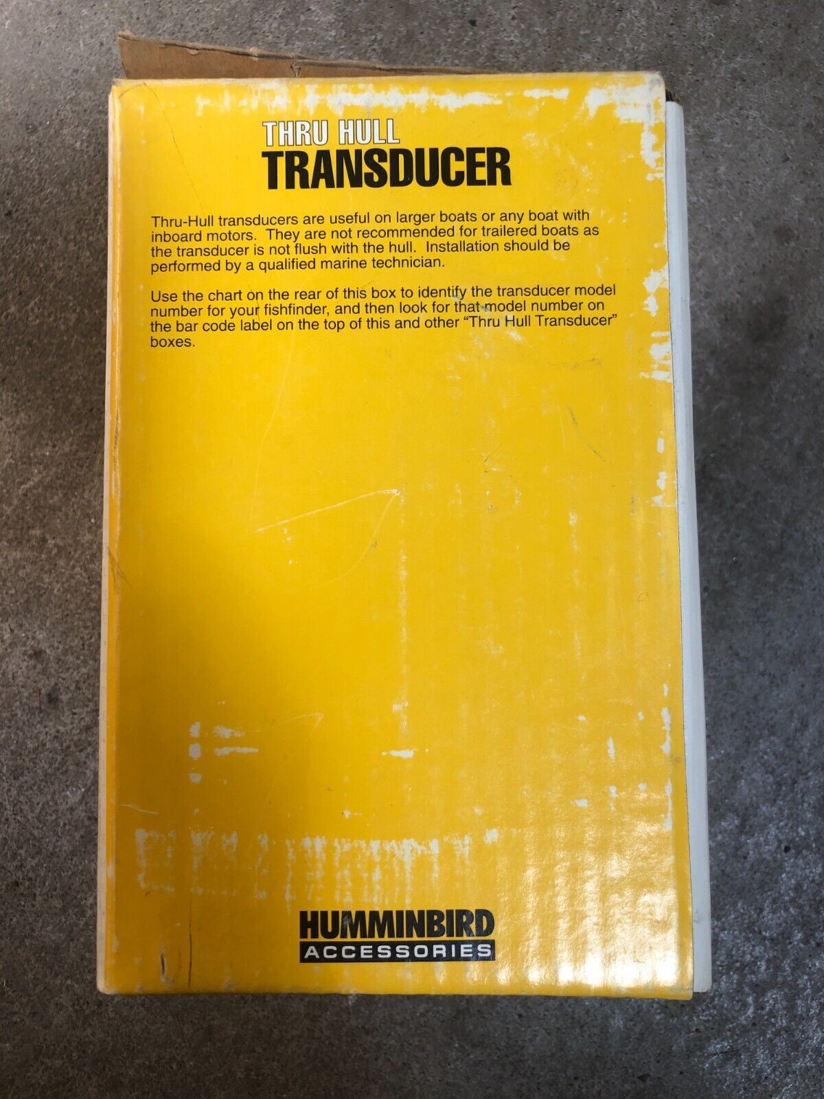 THRU HULL TRANSDUCER XTH-6-TB-90 HUMMINBIRD