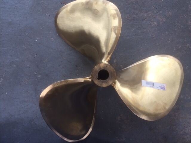 Brass Propeller, 3 Blade, 24 X 26 LH, 1-1/2" Taper, 318125 Michigan Wheel