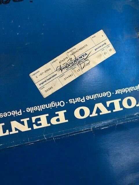 NEW OEM Volvo Penta MD1B Gasket Set 876378, VOL876378