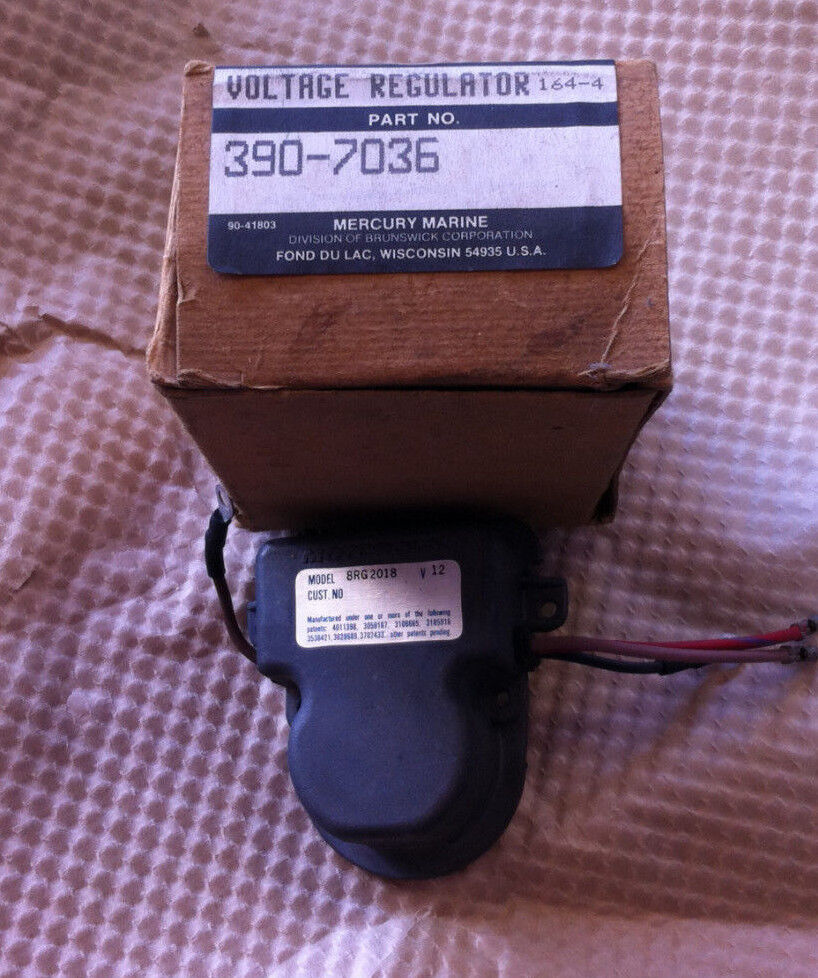 Quicksilver VOLTAGE REGUATOR 390-7036, 8RG-2018, 12 V
