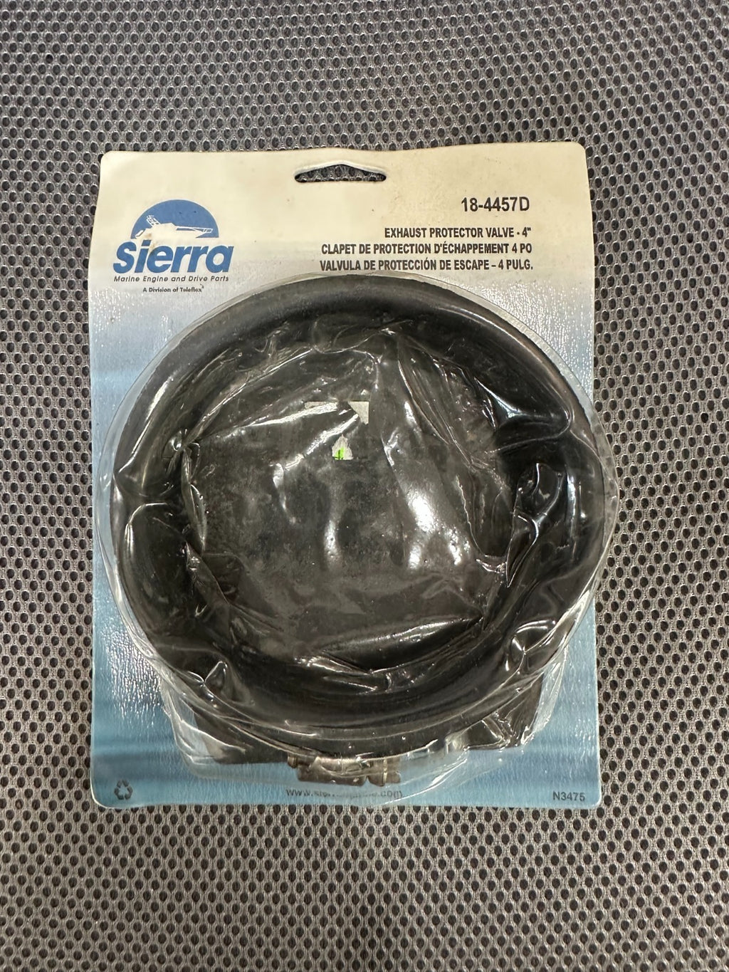 18-4457D SIERRA EXHAUST PROTECTOR VALVE 4"