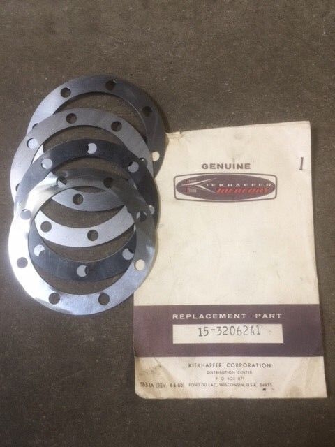 New OEM Mercury, Kiekhaefer 15-32062A1, 32062A1 Upper Gear Case Shims, Outboard