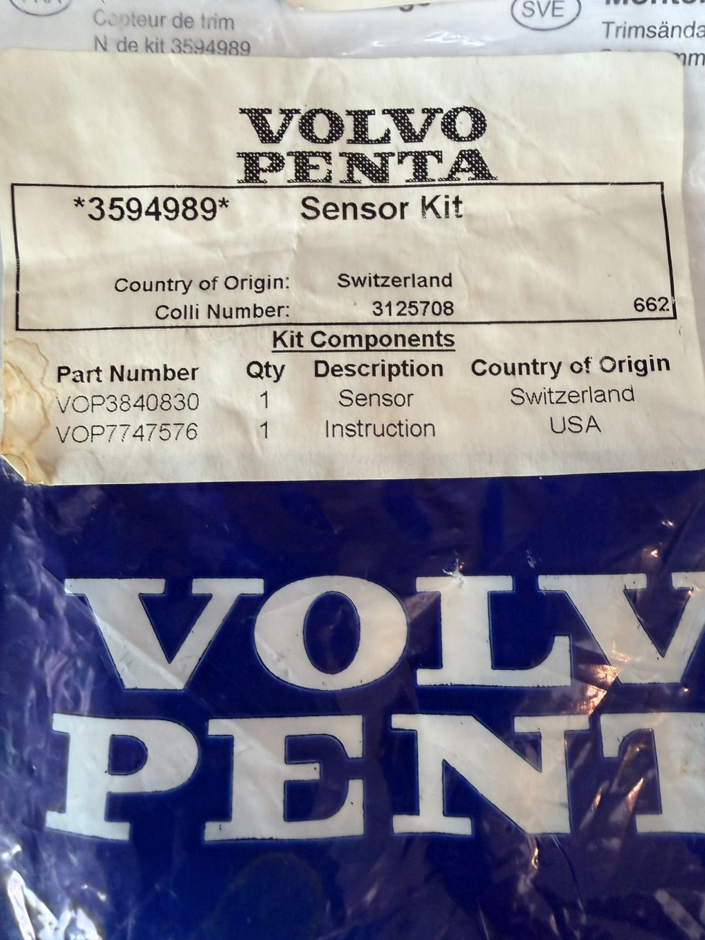 NEW OEM VOLVO PENTA SENSOR KIT 3594989