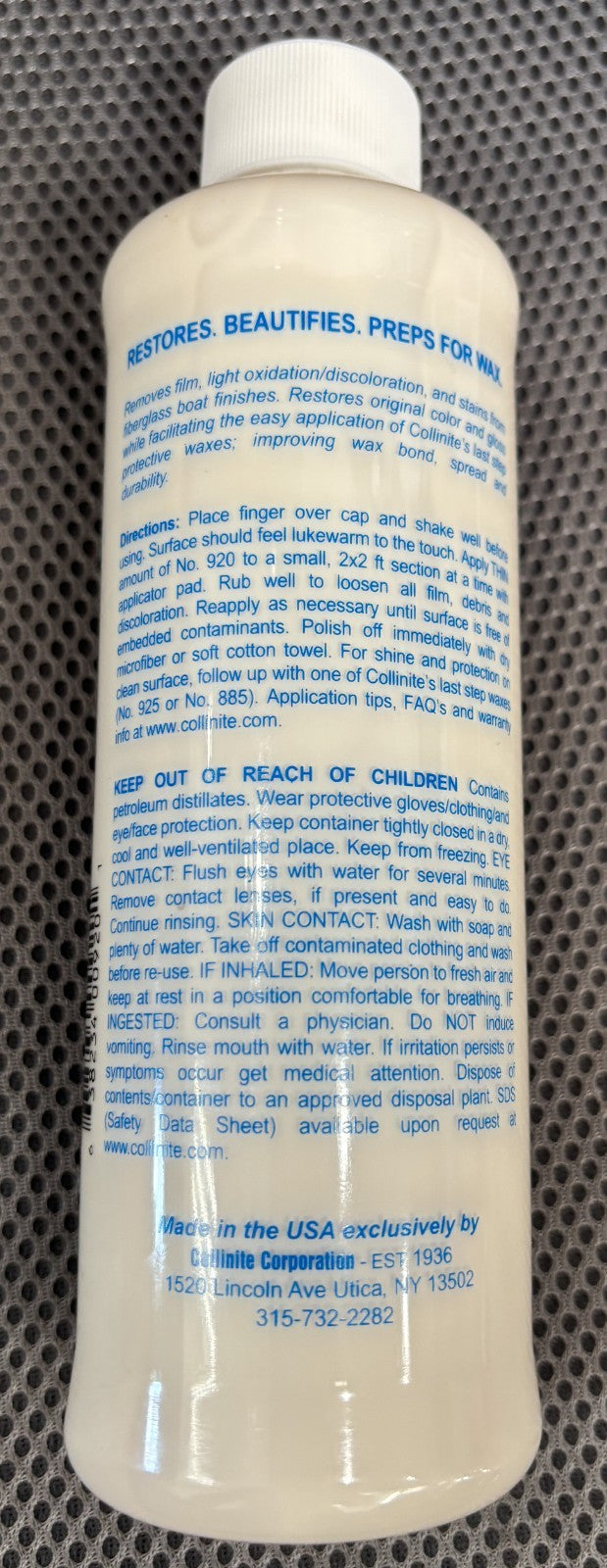 Collinite NO.920 Fiberglass Boat Cleaner
