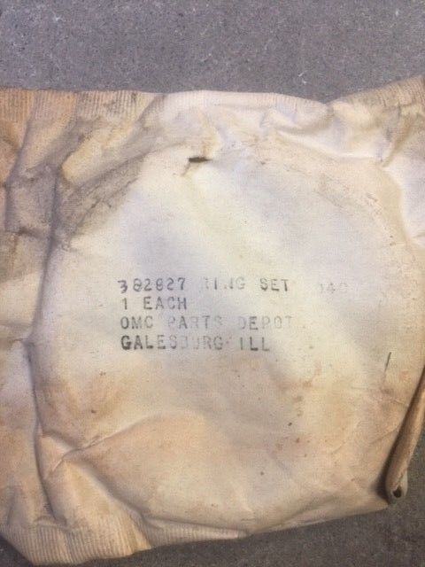 New OEM 382827, 0382827 Johnson, Evinrude, OMC Piston Ring Set of 3