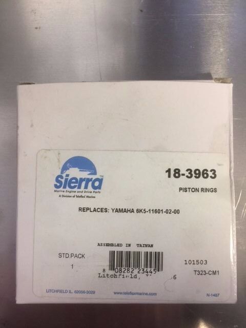 New 18-3963 Piston Ring, 6K5-11601-02-00 Yamaha