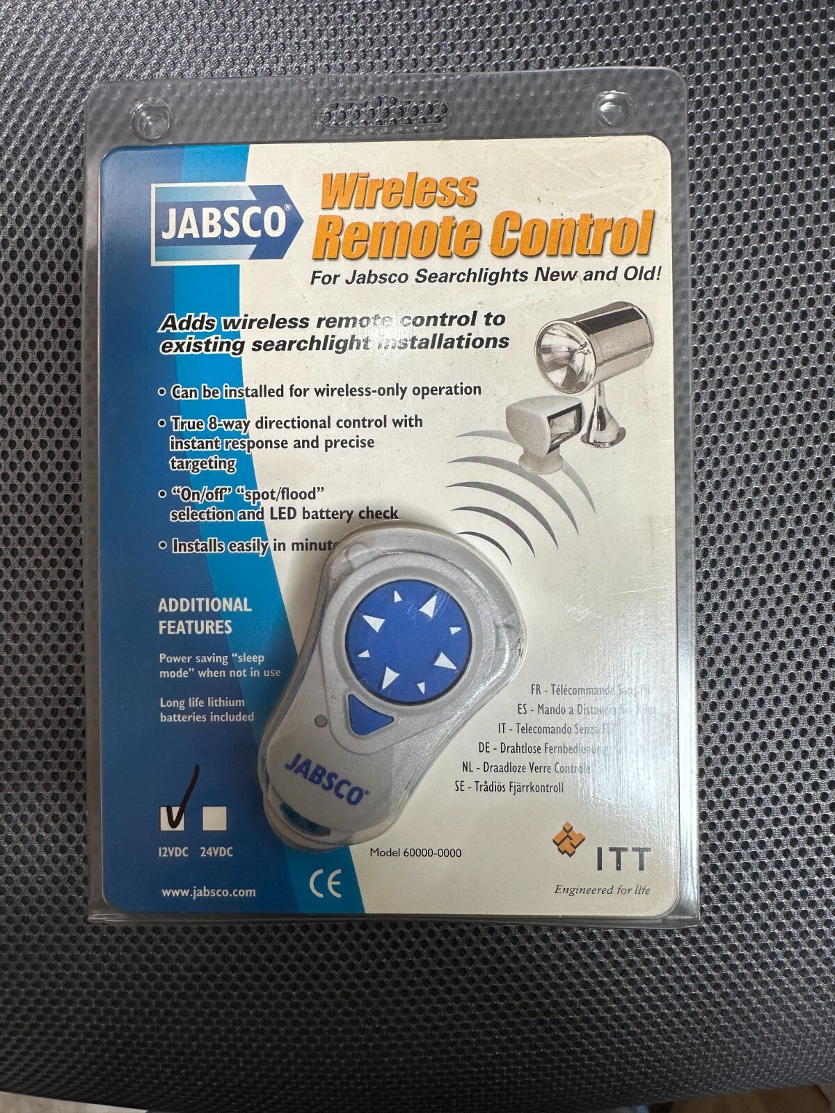 JABSCO WIRELESS REMOTE CONTROL 12VDC