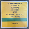 JOHN DEERE TM1679 TECHNICAL MANUAL BINDER 4500 4600 4700 COMPACT UTILITY TRACTOR