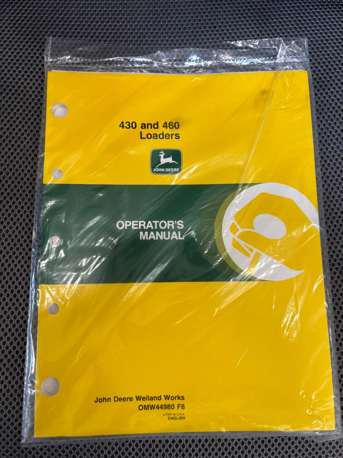 John Deere operator's manual 430 and 460 loaders