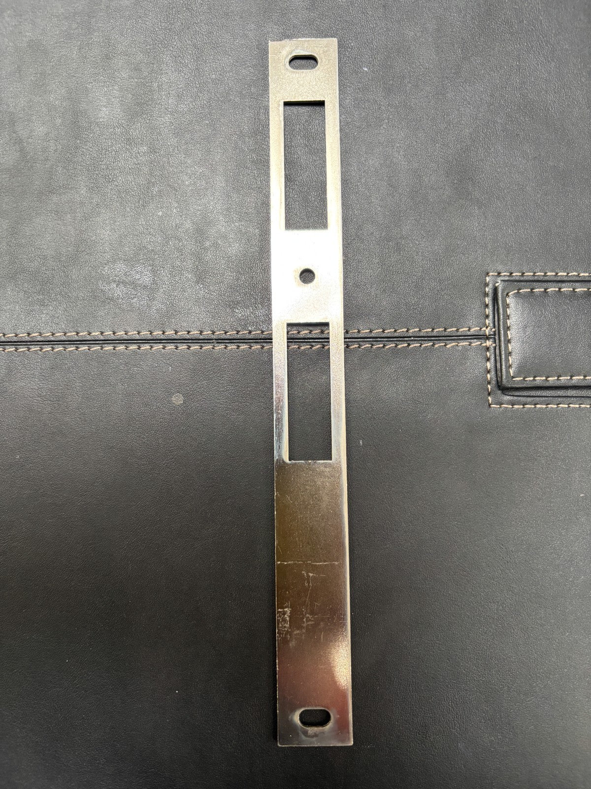 MaxxGeek Flat Slot Storm Door Mortise Lock Body Fits for Older Brushed Nickel