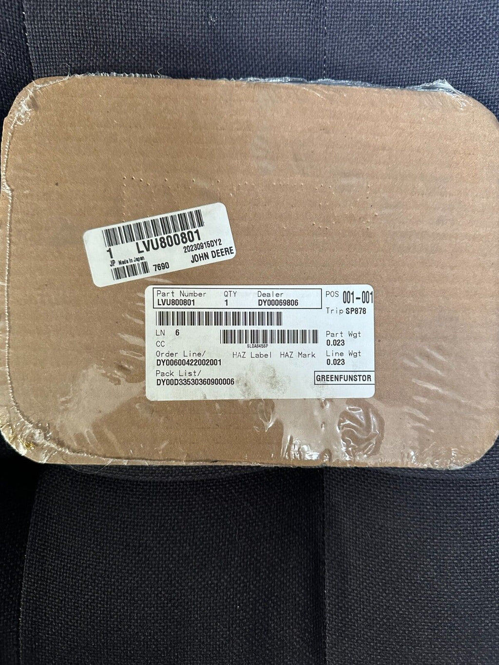 OEM LVU800801 JOHN DEERE GASKET