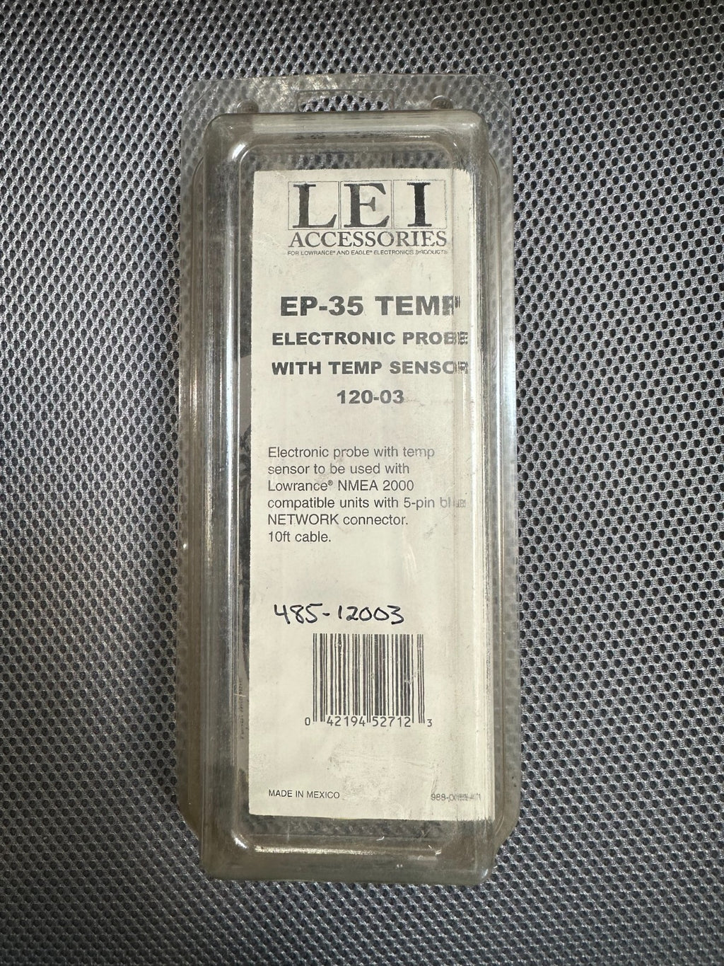 LEI LOWRANCE EP-35 TEMP ELECTRONIC PROBE WITH TEMP SENSOR 120-03