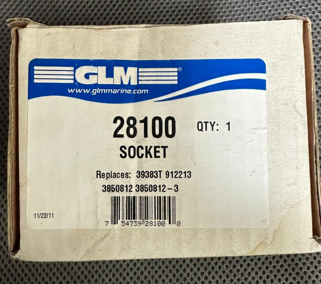 SOCKET 39383T MERCURY, 28100 GLM, 912213, 3850812, 3850812-3