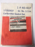 New OEM 1397-5832 Carburetor Gasket Set, Quicksilver, Mercruiser 