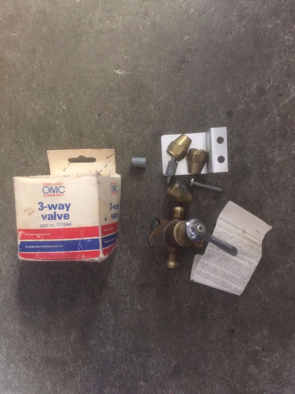 New 0171644, 171644 OEM OMC, Johnson, Evinrude 3 Way Valve