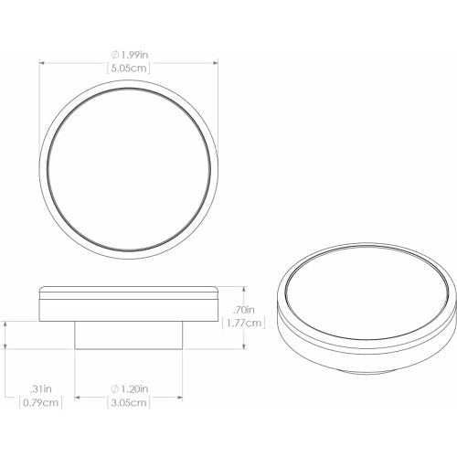 Lumitec Halo - Flush Down Light - White Finish - 3-Color R/B/W