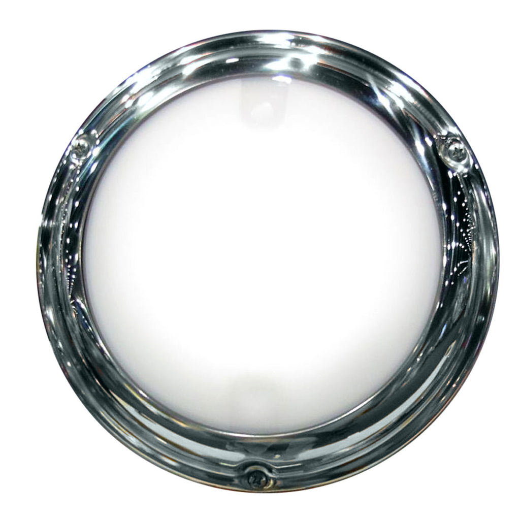 Lumitec Touch Dome Light - Polished SS Finish - 2-Color Blue Dimming