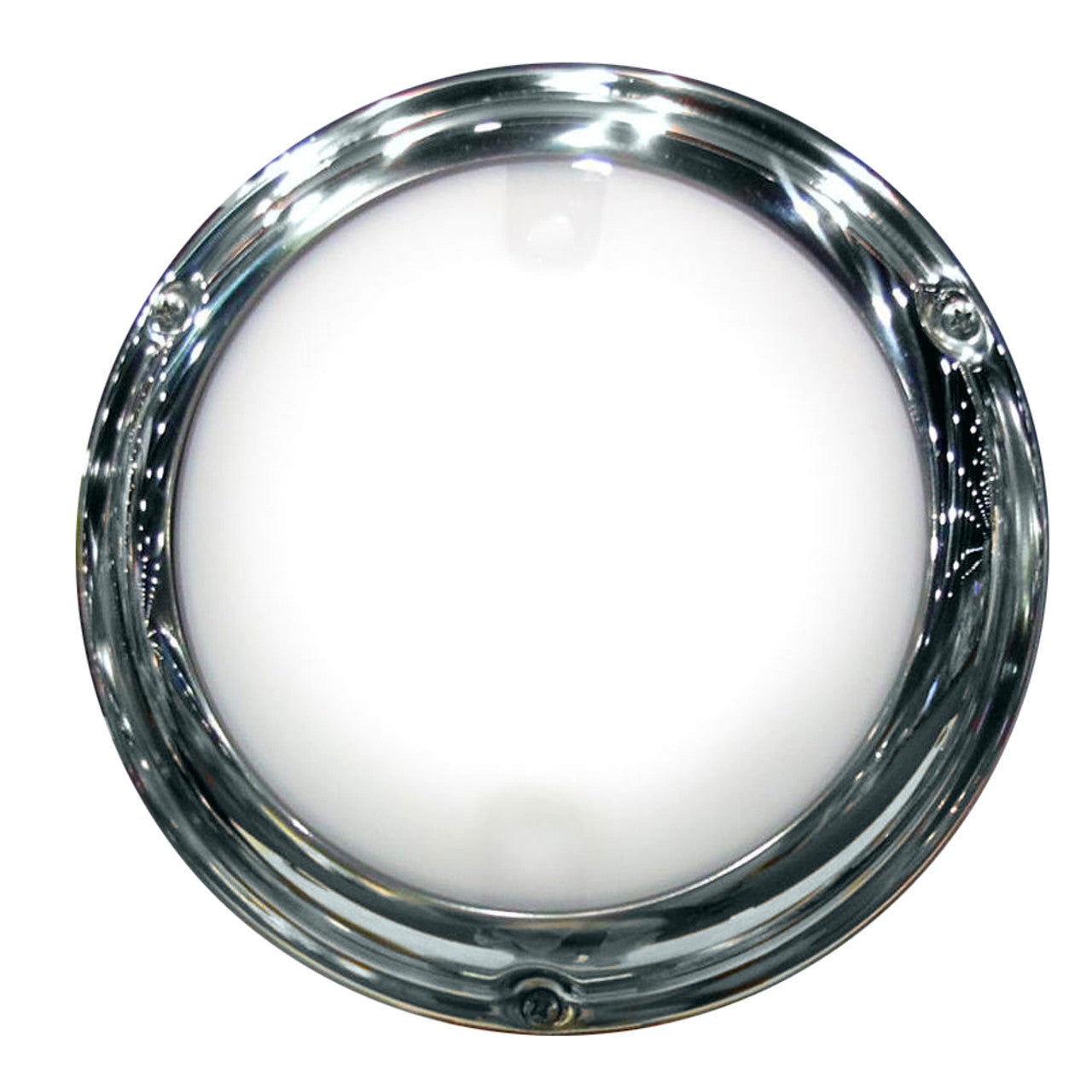 Lumitec Touch Dome Light - Polished SS Finish - 2-Color Blue Dimming