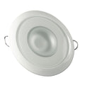 Lumitec Mirage - Flush Mount Down Light - Glass Finish/White Bezel - 3-Color