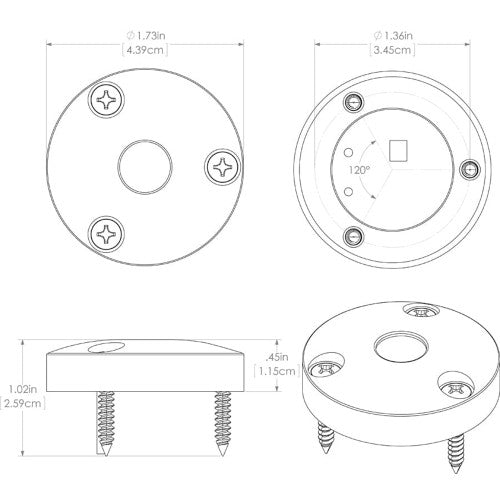 Lumitec "Anywhere" Light - Brushed Housing - Tri-Color