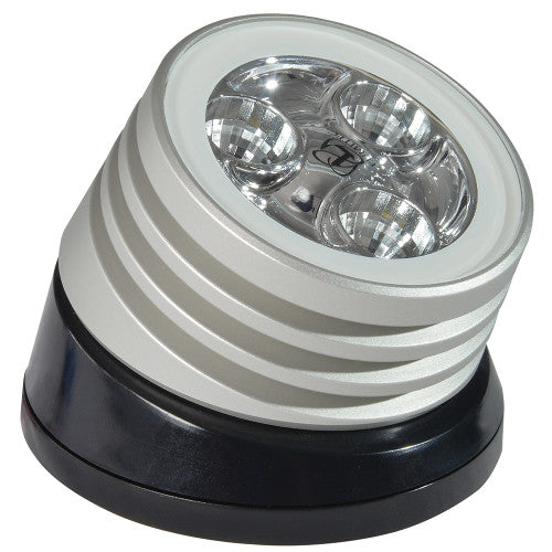 Lumitec Zephyr LED Spreader/Deck Light -Brushed/Black Base - Non-Dimming