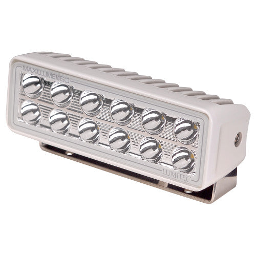 Lumitec Maxillumeh60 - Trunnion Flood Light - Dimming - White Housing