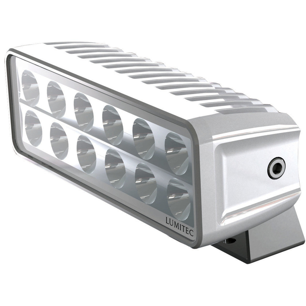 Lumitec Maxillumeh60 - Trunnion Flood Light - Dimming - White Housing
