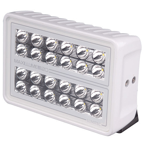 Lumitec Maxillumeh120 - Trunnion Flood Light - White Housing - Dimming
