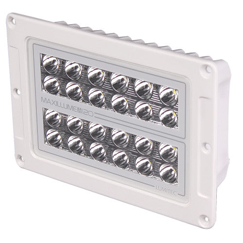 Lumitec Maxillumeh120 - Flush Flood Light - White Housing - Dimming
