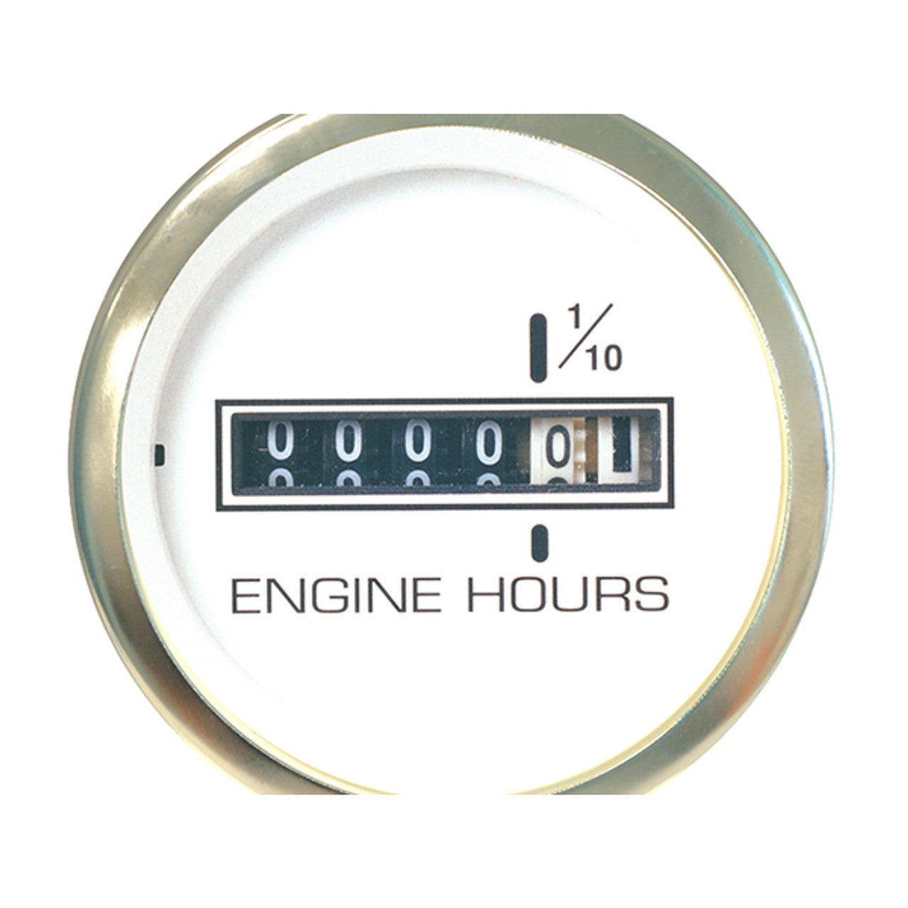 Sierra 62538P White Premier Pro Series Hourmeter
