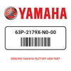 Yamaha 63P-2179X-N0-00 Plate Epa