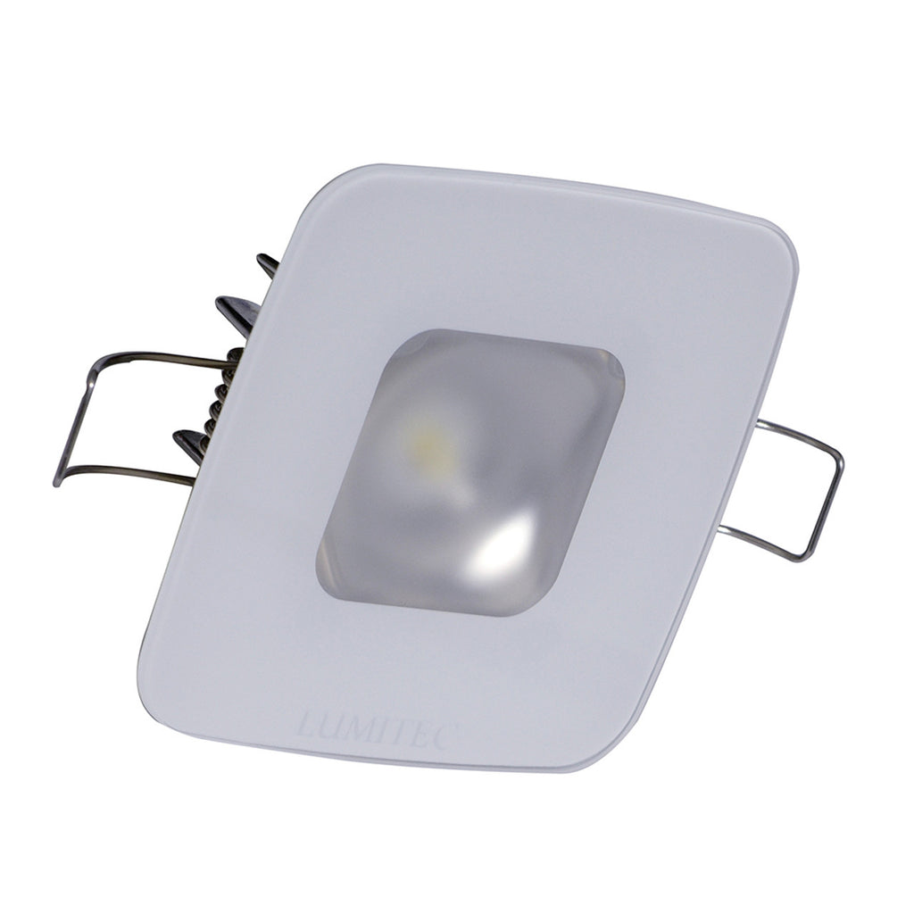 Lumitec Square Mirage Down Light - RGBW- Glass Housing No Bezel