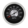 Sierra 67285P Black Sterling Series Speedometer