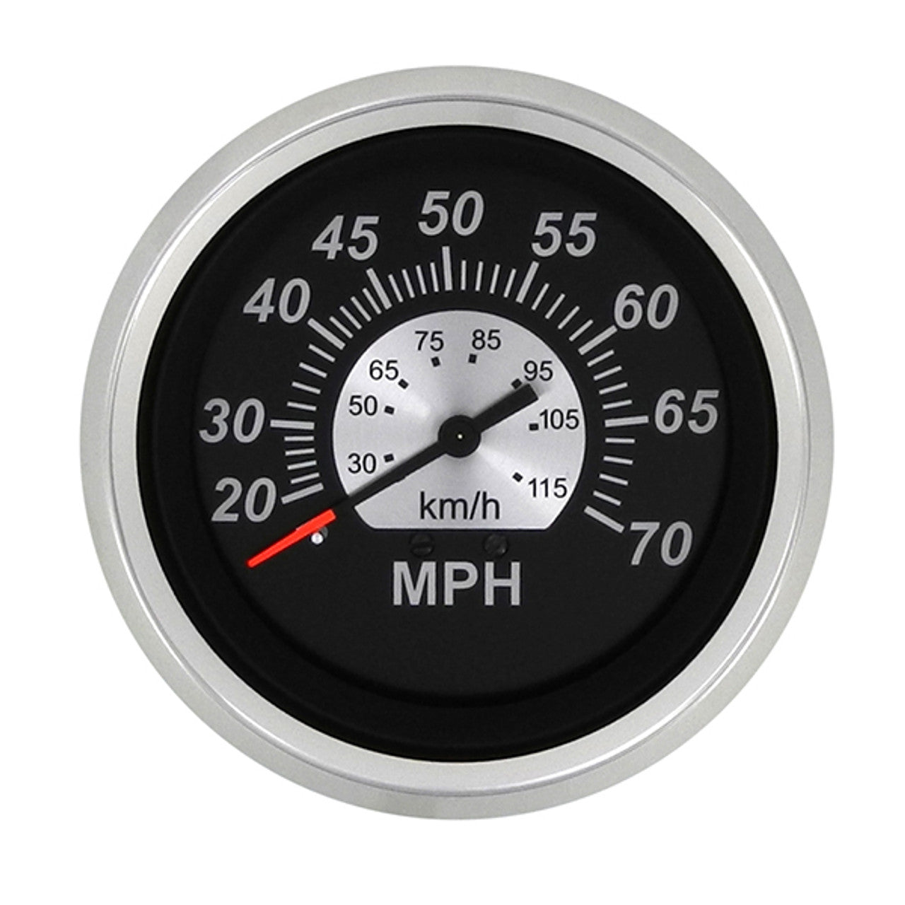 Sierra 67285P Black Sterling Series Speedometer